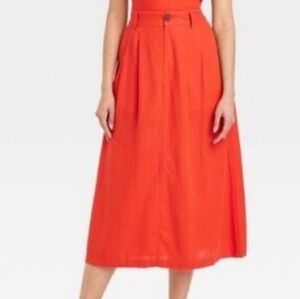 A New Day Linen Blend Skirt